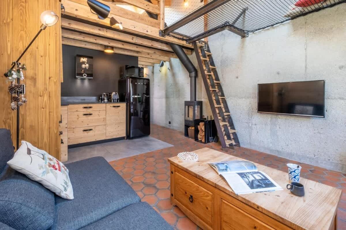 Chalet Racar Pour 4 Personnes, Centre Ville Et Vue Sur La Montagne Chamonix Eksteriør bilde