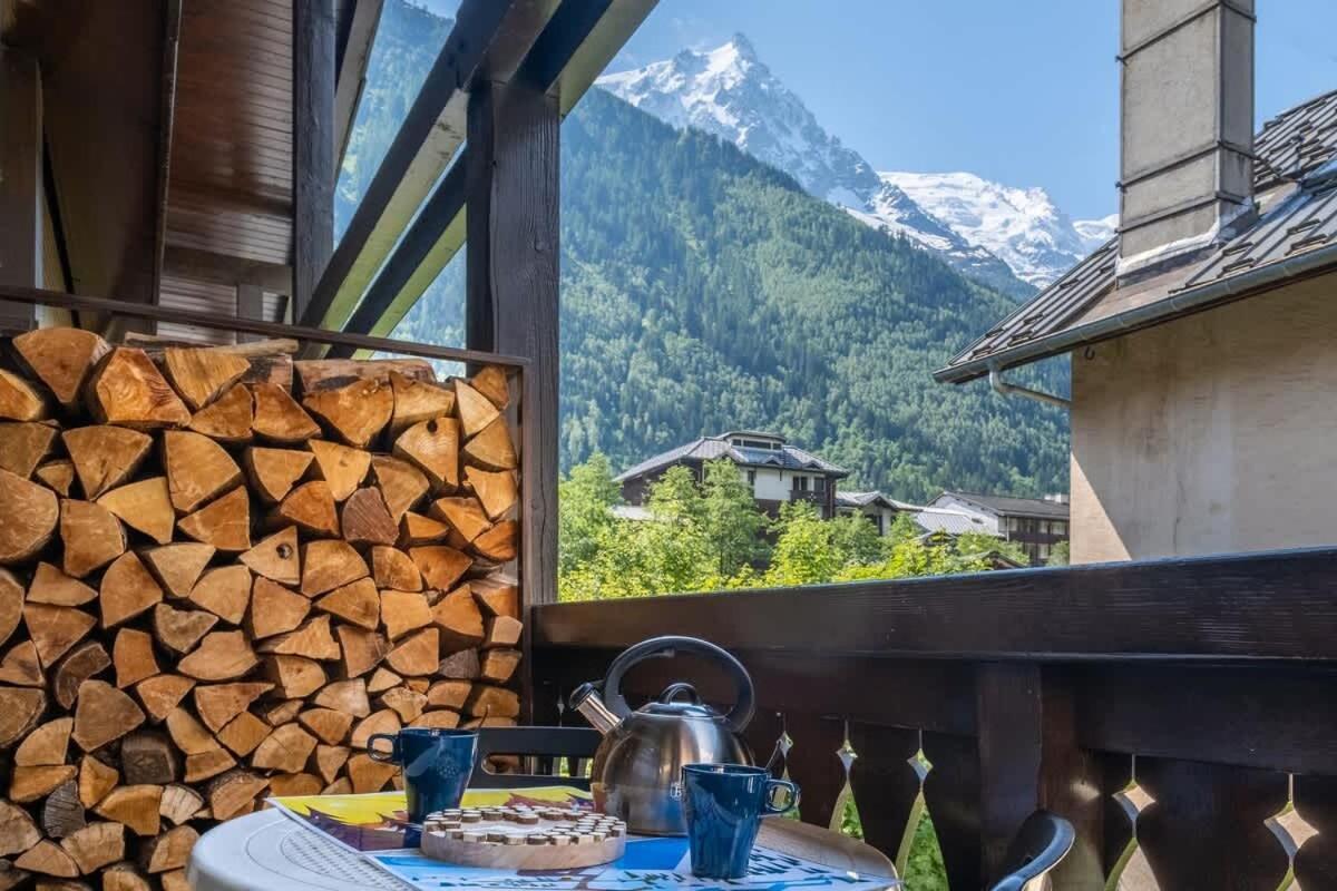 Chalet Racar Pour 4 Personnes, Centre Ville Et Vue Sur La Montagne Chamonix Eksteriør bilde